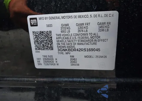 2024 Chevrolet Blazer Fwd 3Lt z USA, uszkodzony, nr VIN 3GNKBDR42RS169045